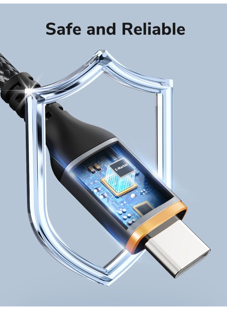 كابل تايم كابل شحن جديد من نوع USB-C إلى USB-C بقوة 100 واط - Image 3